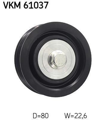 Galet enrouleur de courroie d'accessoire SKF ref. VKM 61037